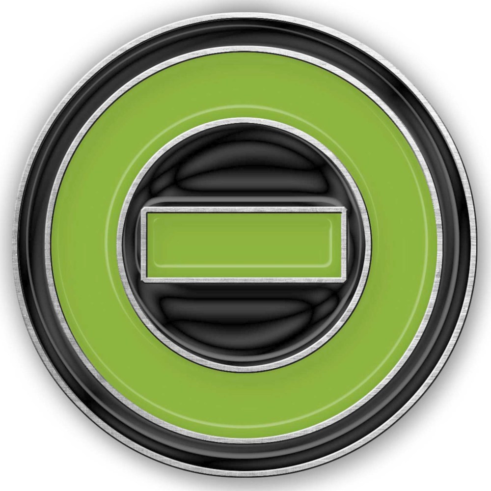 Type O Negative - Negative Symbol Pin - Groen/Zwart